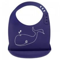 Retrouvez Bavoir en silicone avec récupérateur Baleine au meilleur prix chez Bebemaman.ma ! Livraison à domicile partout au Maroc