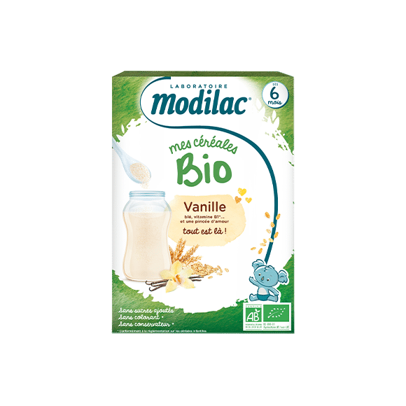 Modilac Céréales Bio Vanille 6m+