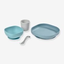 bebemaman-set-vaisselle-4-pieces-silicone-beaba-jungle-2