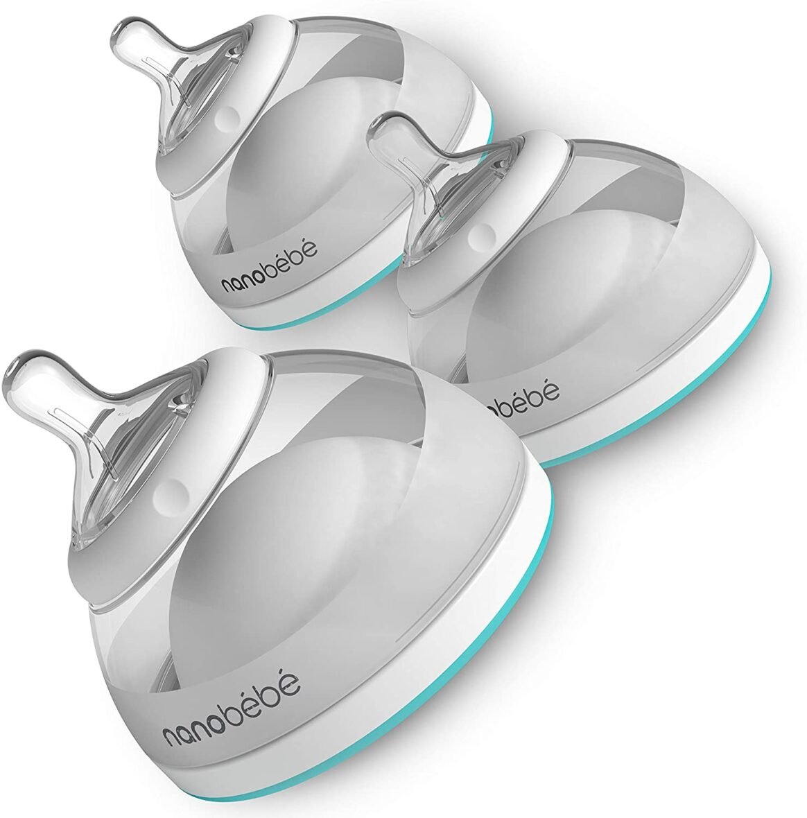 Nanobebe Lot de 3 Biberons d&rsquo;Allaitement 150 ml