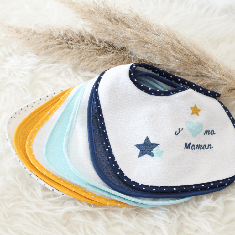 bebemaman-3k7-lot-de-7-bavoirs-bebe-d-amour-bleu-1