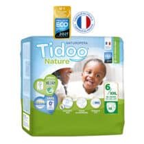 Retrouvez Tidoo Couches Écolo Taille 6/XXL 16/30kg 18un aux meilleurs prix sur Bebemaman.ma . Livraison à domicile partout au Maroc.