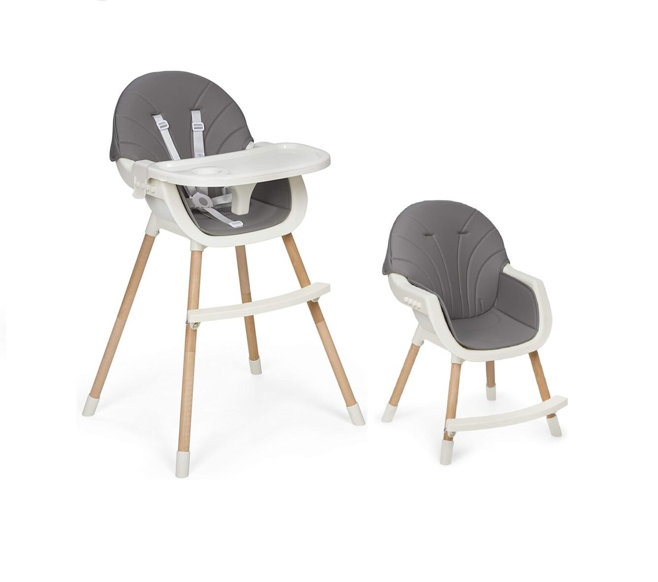 MS Mika chaise haute 2en1 Gris