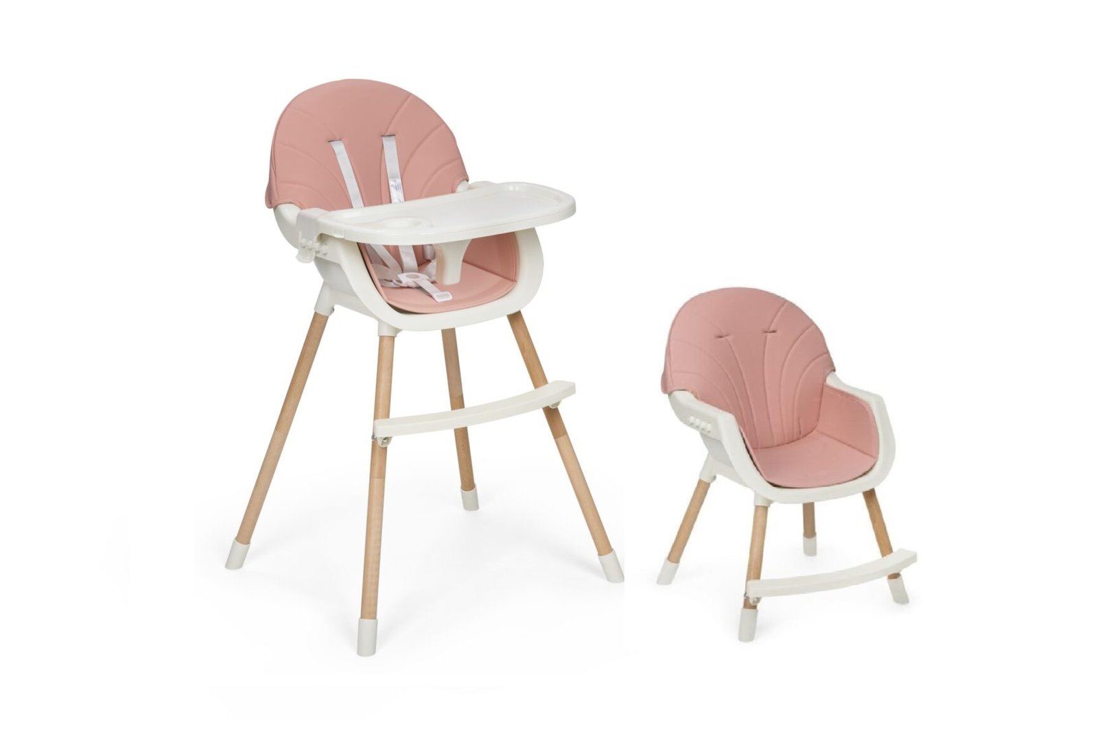 MS Mika chaise haute 2en1 Rose