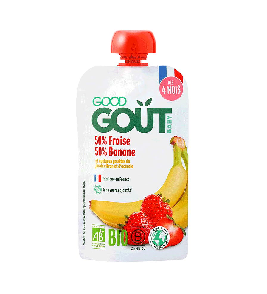 Good Goût Gourde Fraise Banane – dès 4 mois