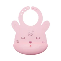 bebemaman-Tiny-Twinkle-Silicone Bib - Rose
