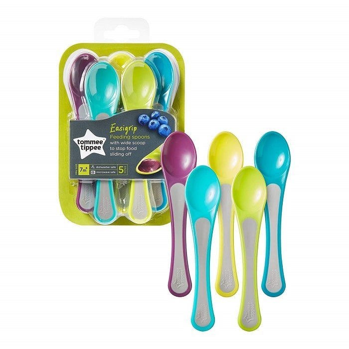 Tommee Tippee Lot de 5 cuillères Easigrip 7m+