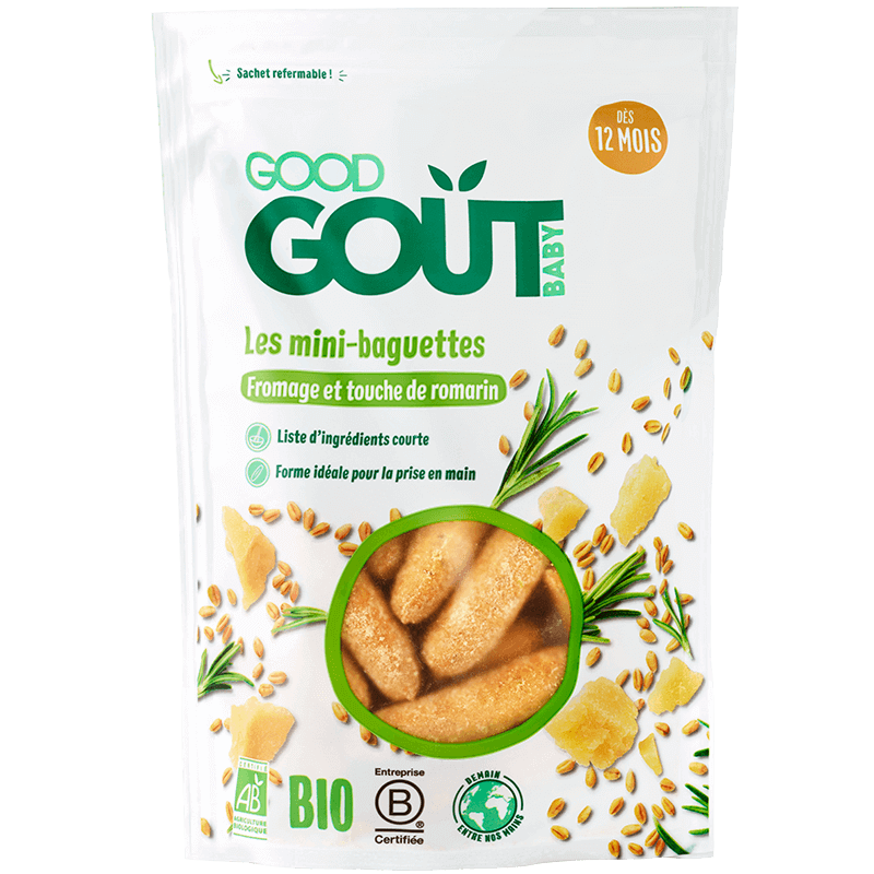 Good Goût Mini baguettes au Fromage et romarin 12m+