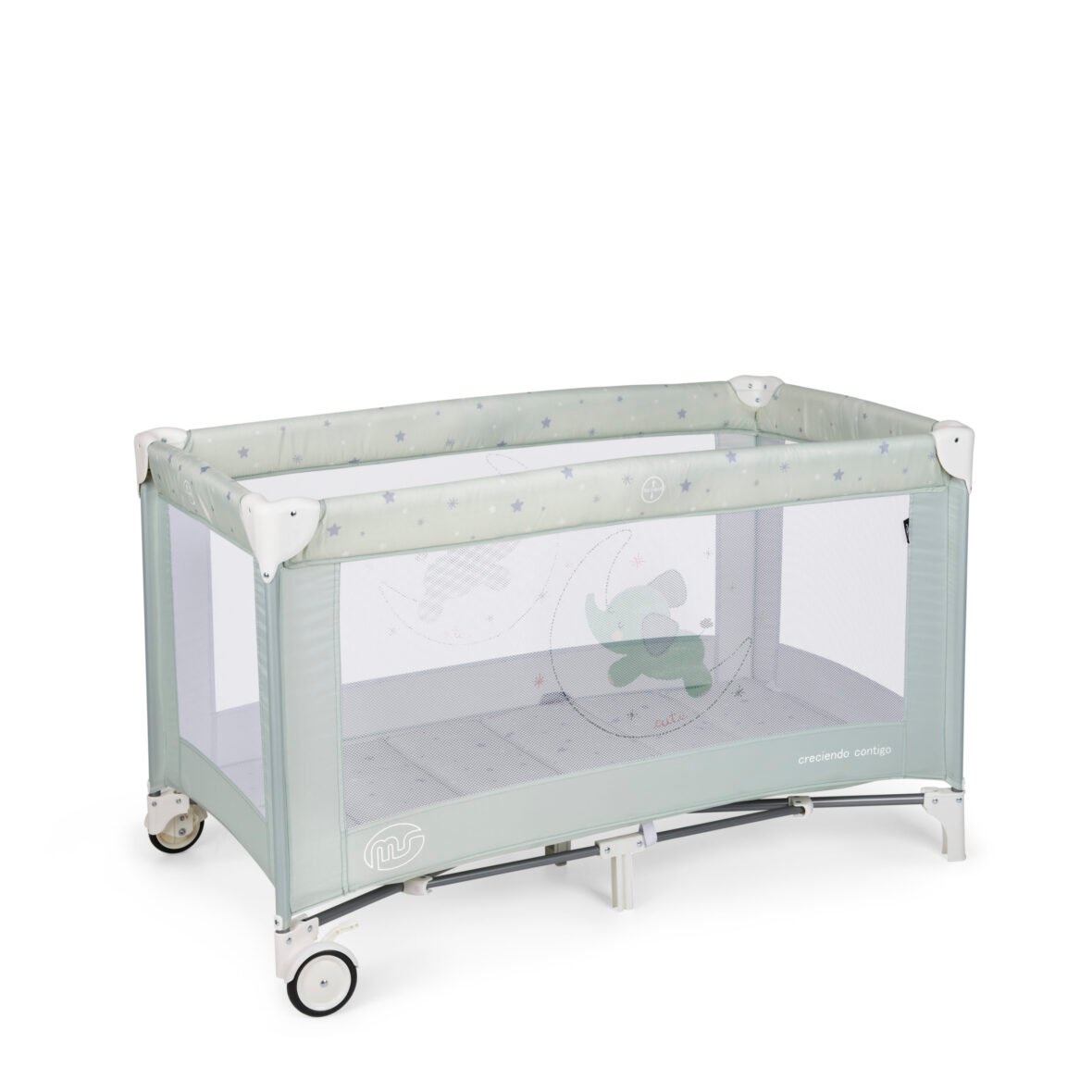 MS Lit de voyage pour bébé Basic – Vert Pastel