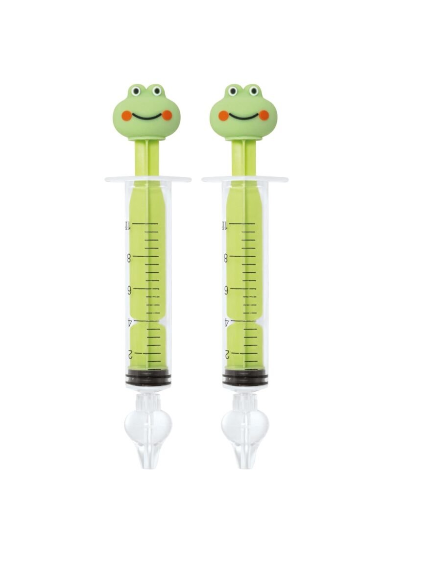 L2N Lot de 2 Seringues Bébé pour Lavage Nasal Grenouille