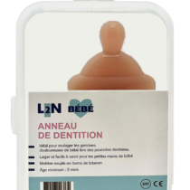 Retrouvez L2N Anneau de dentition Silicone Biberon Marron aux meilleurs prix sur Bebemaman.ma . Livraison à domicile partout au Maroc.