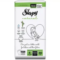 Retrouvez Sleepy Natural Couches Culottes Triple Jumbo Taille 6 - (15-25kg) 60 Unitésaux meilleurs prix sur Bebemaman.ma . Livraison à domicile partout.