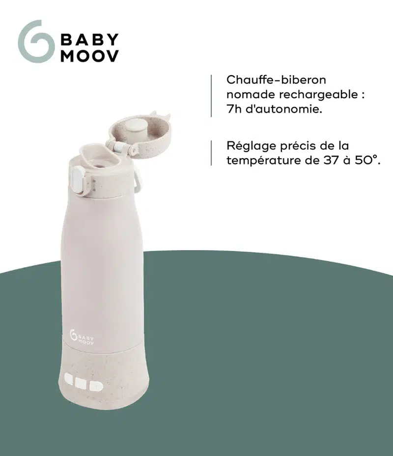 Bebemaman Babymoov Chauffe-biberon nomade rechargeable Moov & Feed 5