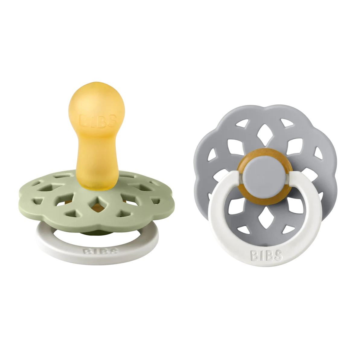 Bibs Lot de 2 Sucettes Boheme Sage / Cloud Glow 6-18 mois