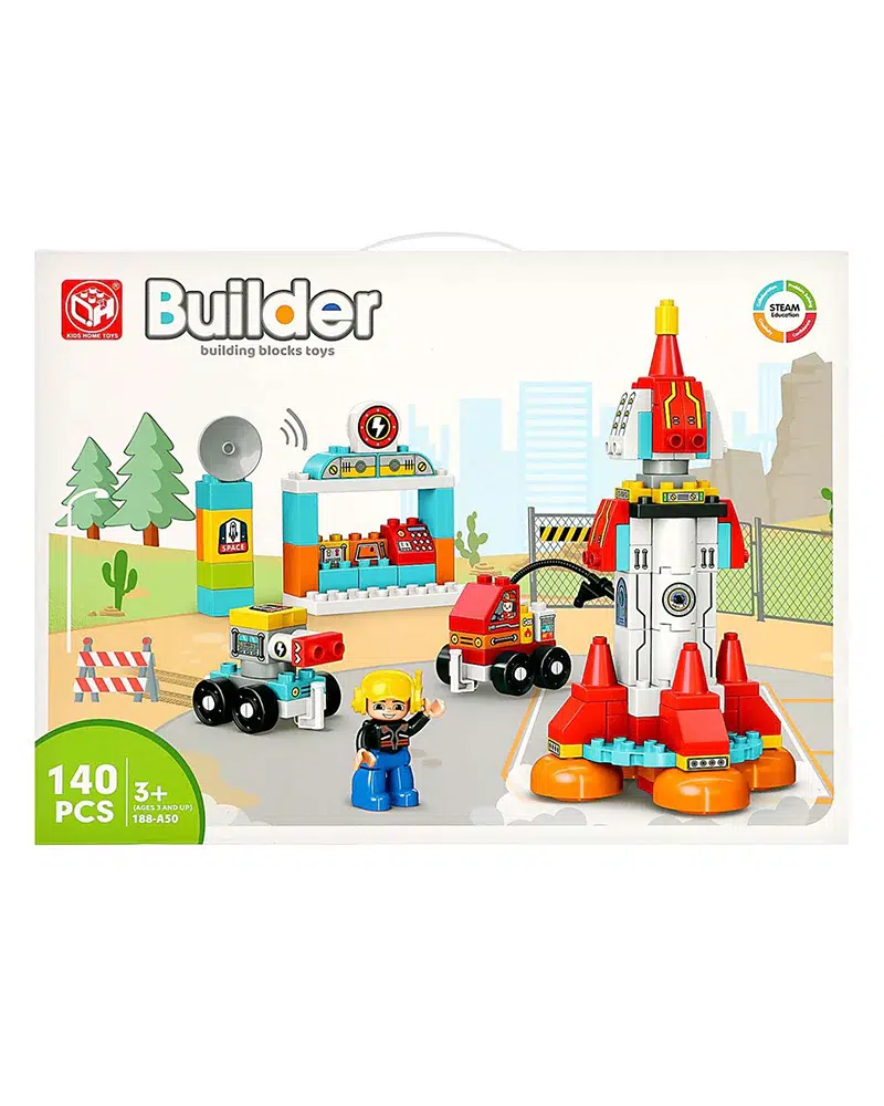 Builder Creative Blocks Rocket +3ans – 140 Pièces