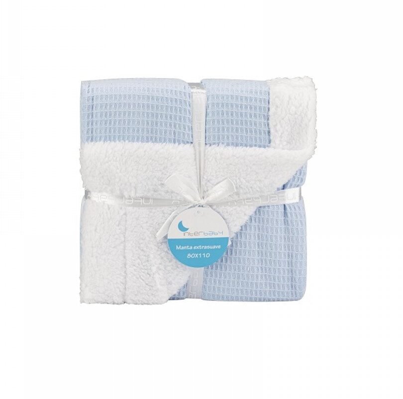 Interbaby Couverture Nid D’abeille Bleu