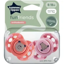 Retrouvez Tommee Tippee Lot de 2 sucettes Fun friends orthodontic 6-18m Rose aux meilleurs prix sur Bebemaman.ma . Livraison à domicile partout au Maroc. Paiement à la livraison.