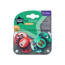 Retrouvez Tommee Tippee Lot de 2 sucettes Fun friends orthodontic 18-36m Rouge-Vert aux meilleurs prix sur Bebemaman.ma . Livraison à domicile partout au Maroc. Paiement à la livraison.
