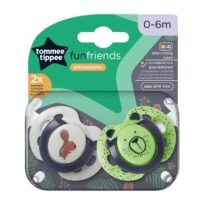 Retrouvez Tommee Tippee Lot de 2 sucettes Fun friends orthodontic 0-6m Beige-Vert aux meilleurs prix sur Bebemaman.ma . Livraison à domicile partout au Maroc. Paiement à la livraison.
